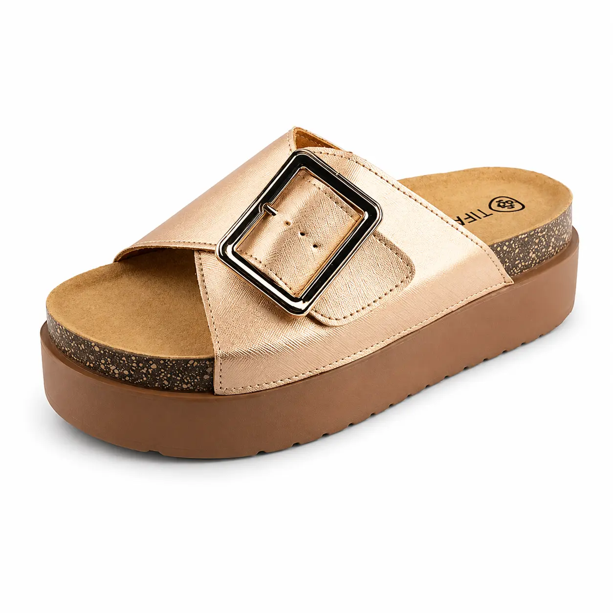  Sandale Compense pour femme 908 bronze ......... chaussure homme cuir maroc 